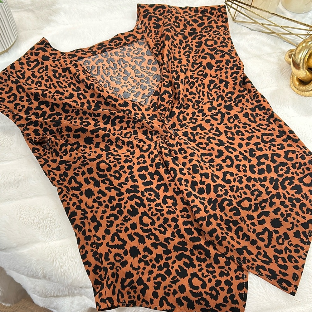 Leopard print blouse